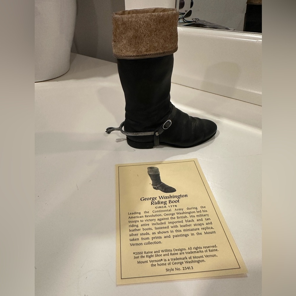 Just The Right Shoe George Washington Riding Boot - Picture 2 of 6